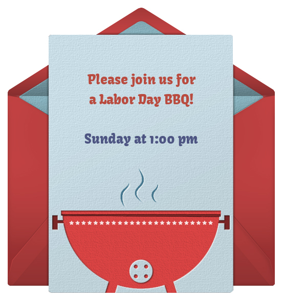 Free Labor Day Online Invitation